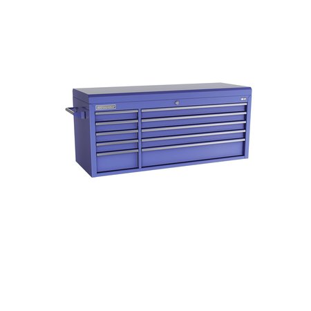 CHAMPION TOOL STORAGE FMPro Top Chest, 10 Drawer, Blue, Steel, 54 in W x 20 in D FMP5410TC-BL